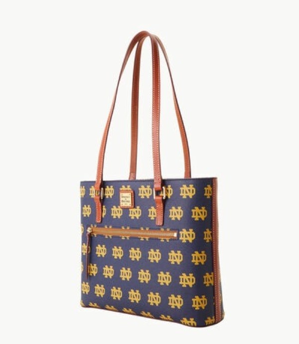 Purple Dooney And Bourke NCAA Notre Dame Women's Shopper Bag | 41FDNPCUY