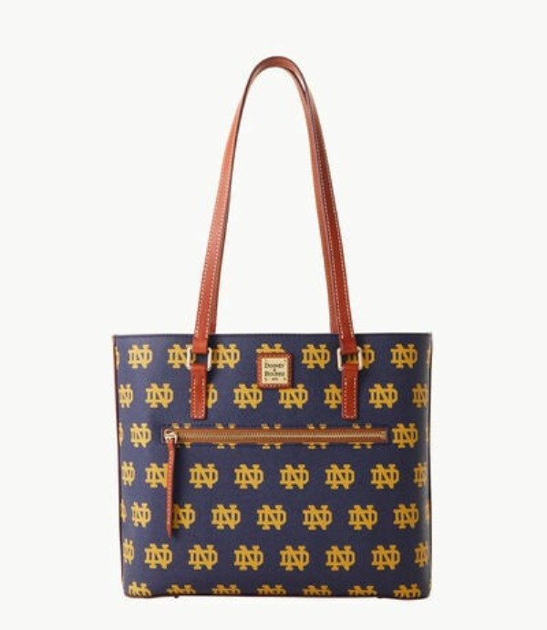 Purple Dooney And Bourke NCAA Notre Dame Women\'s Shopper Bag | 41FDNPCUY