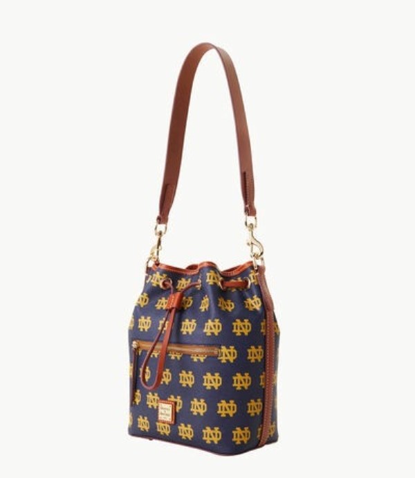 Purple Dooney And Bourke NCAA Notre Dame Women's Shoulder Bags | 95UHRFJMW