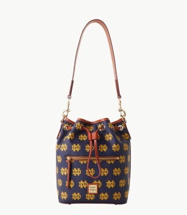 Purple Dooney And Bourke NCAA Notre Dame Women\'s Shoulder Bags | 95UHRFJMW