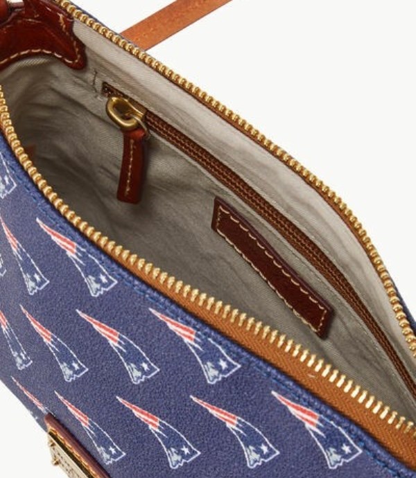 Purple Dooney And Bourke NFL Patriots Women's Crossbody Bags | 52YDAZGCF