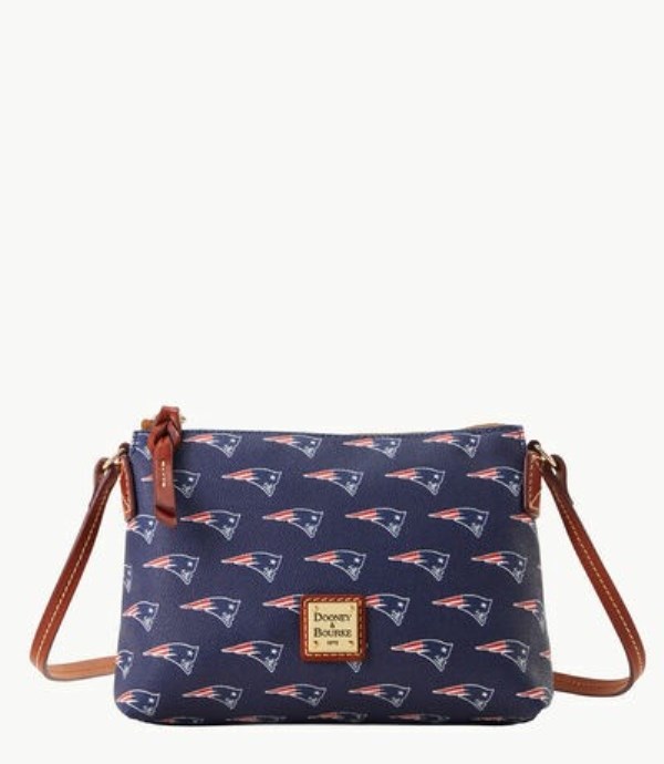 Purple Dooney And Bourke NFL Patriots Women\'s Crossbody Bags | 52YDAZGCF