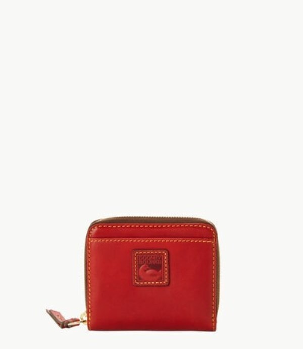 Red Dooney And Bourke Florentine Small Zip Around Women\'s Wallets | 67NTMPBRQ