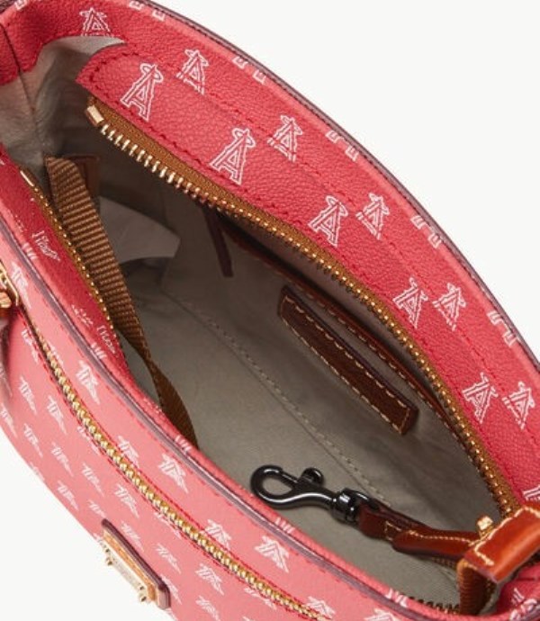 Red Dooney And Bourke MLB Angels Small Zip Women's Crossbody Bags | 41RBZOUSJ