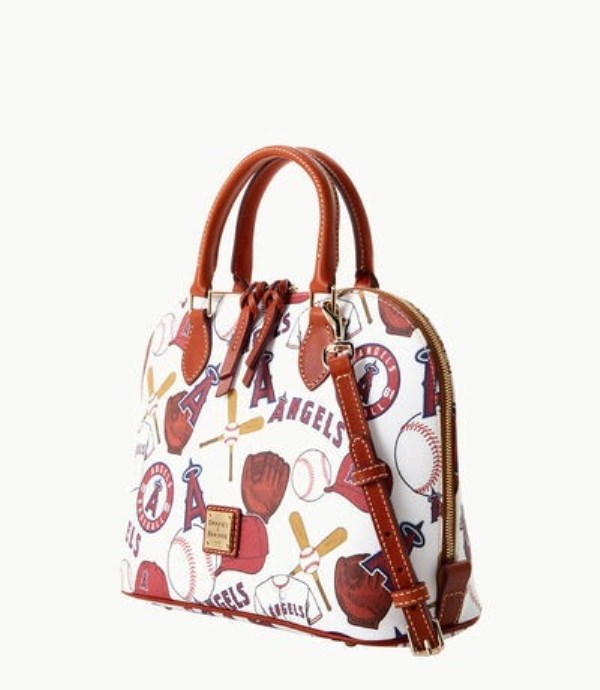 Red Dooney And Bourke MLB Angels Zip Zip Women's Satchel Bags | 05RMIOVQK