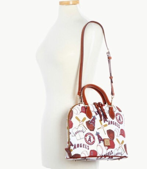 Red Dooney And Bourke MLB Angels Zip Zip Women's Satchel Bags | 05RMIOVQK