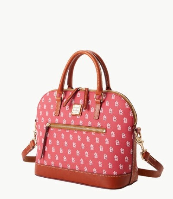 Red Dooney And Bourke MLB Cardinals Domed Zip Women's Satchel Bags | 92GRLOQXD