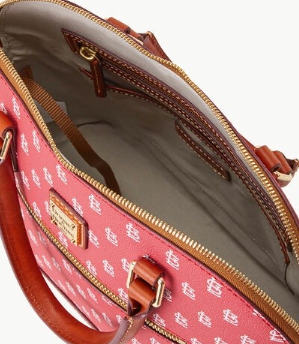 Red Dooney And Bourke MLB Cardinals Domed Zip Women's Satchel Bags | 92GRLOQXD