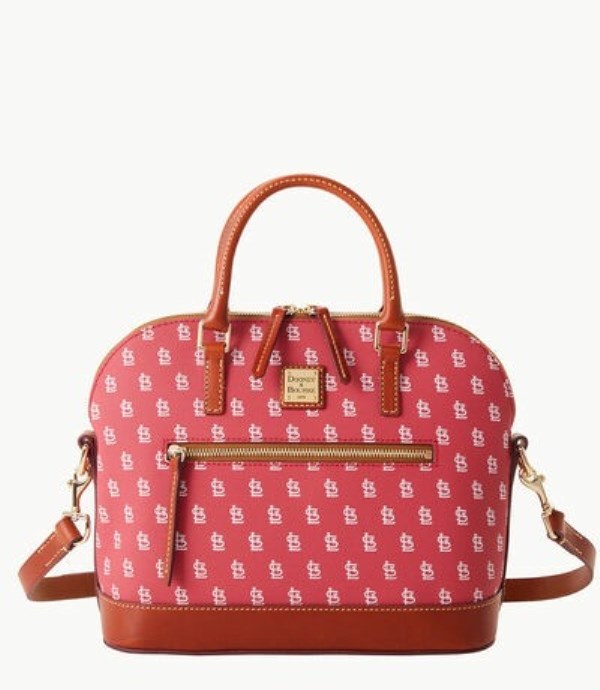 Red Dooney And Bourke MLB Cardinals Domed Zip Women\'s Satchel Bags | 92GRLOQXD