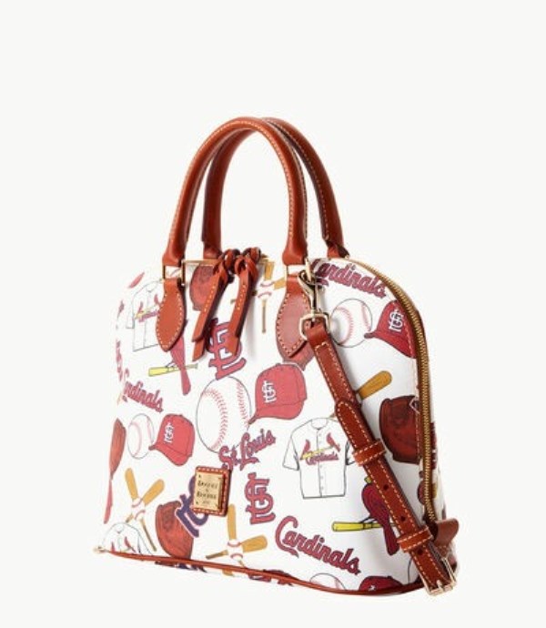 Red Dooney And Bourke MLB Cardinals Zip Zip Women's Satchel Bags | 15XEWRABZ