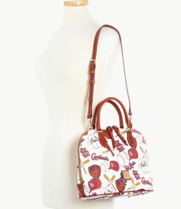 Red Dooney And Bourke MLB Cardinals Zip Zip Women's Satchel Bags | 15XEWRABZ