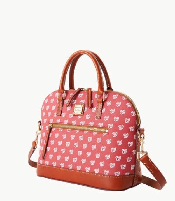 Red Dooney And Bourke MLB Nationals Domed Zip Women's Satchel Bags | 86OWYMHZD