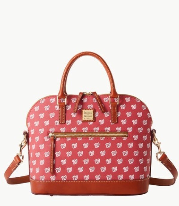 Red Dooney And Bourke MLB Nationals Domed Zip Women\'s Satchel Bags | 86OWYMHZD