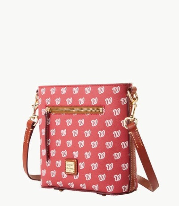 Red Dooney And Bourke MLB Nationals Small Zip Women's Crossbody Bags | 10OVJWEYT