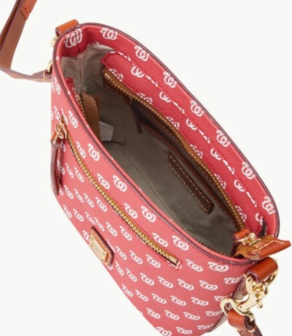 Red Dooney And Bourke MLB Nationals Small Zip Women's Crossbody Bags | 10OVJWEYT