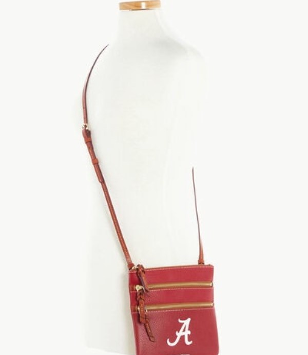 Red Dooney And Bourke NCAA Alabama Triple Zip Women's Crossbody Bags | 19KNEJRPV