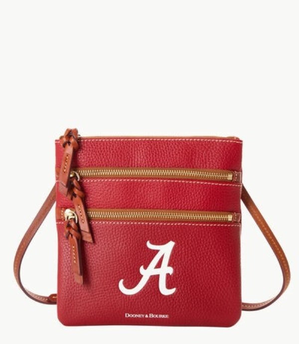 Red Dooney And Bourke NCAA Alabama Triple Zip Women\'s Crossbody Bags | 19KNEJRPV