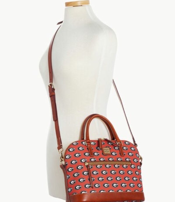 Red Dooney And Bourke NCAA Georgia Domed Zip Women's Satchel Bags | 34MORLAJZ