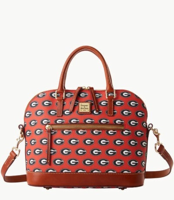 Red Dooney And Bourke NCAA Georgia Domed Zip Women\'s Satchel Bags | 34MORLAJZ