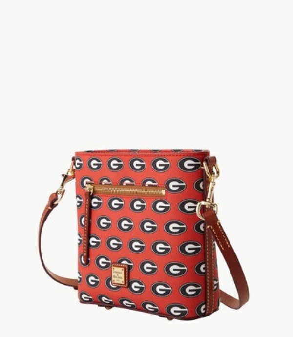 Red Dooney And Bourke NCAA Georgia Small Zip Women's Crossbody Bags | 37CAJXOHM