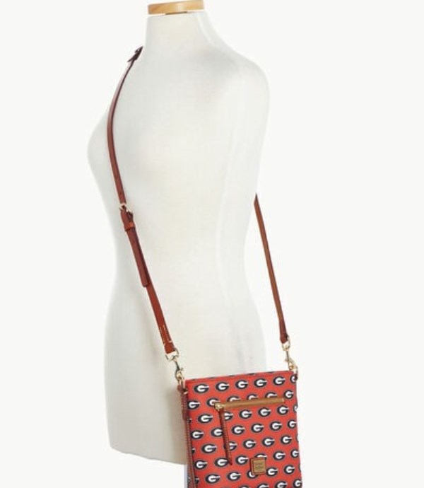 Red Dooney And Bourke NCAA Georgia Small Zip Women's Crossbody Bags | 37CAJXOHM