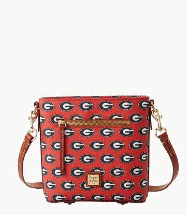 Red Dooney And Bourke NCAA Georgia Small Zip Women\'s Crossbody Bags | 37CAJXOHM