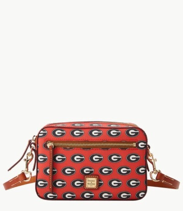 Red Dooney And Bourke NCAA University Of Georgia Camera Zip Women\'s Crossbody Bags | 15CMDIXSL