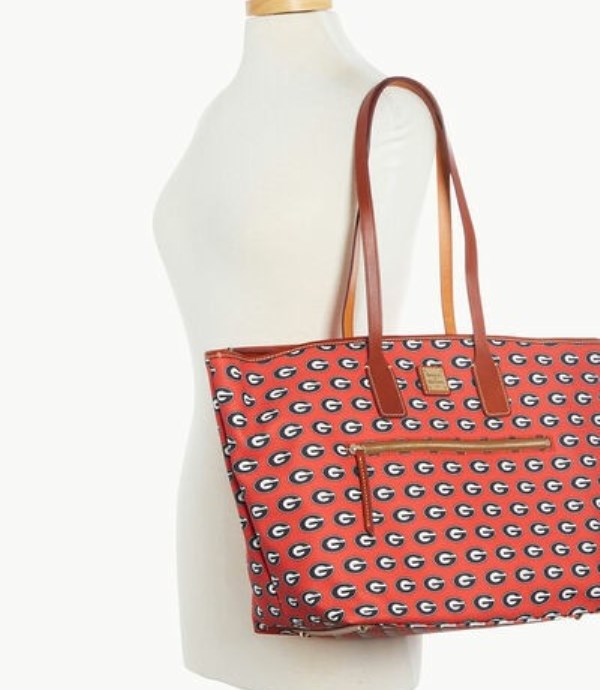 Red Dooney And Bourke NCAA University Of Georgia Large Women's Tote Bags | 32FHUAEXR