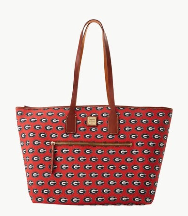 Red Dooney And Bourke NCAA University Of Georgia Large Women\'s Tote Bags | 32FHUAEXR