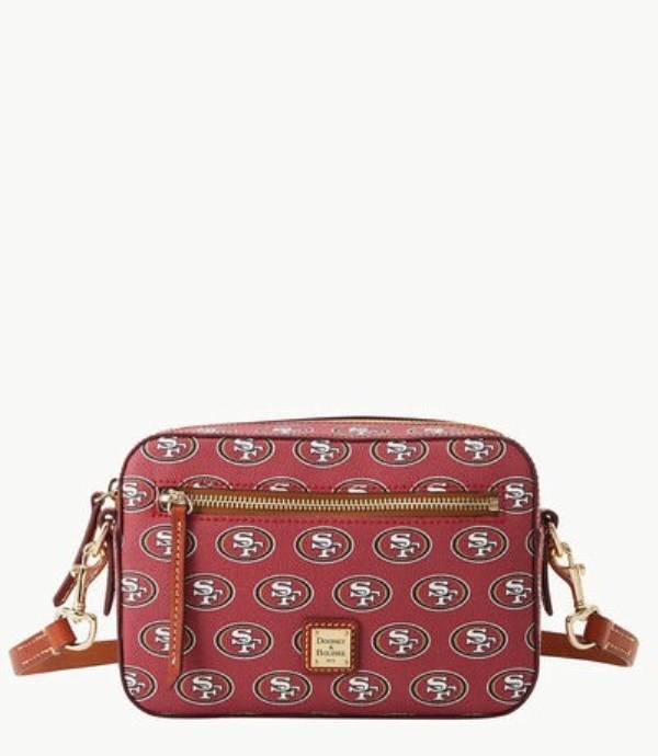 Red Dooney And Bourke NFL 49ers Camera Zip Women\'s Crossbody Bags | 28SBMCDOH