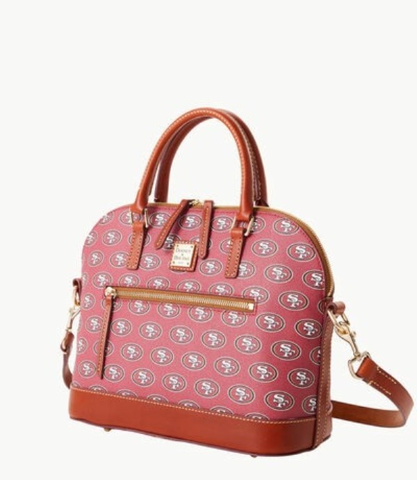 Red Dooney And Bourke NFL 49ers Domed Zip Women's Satchel Bags | 58PHXBTSV