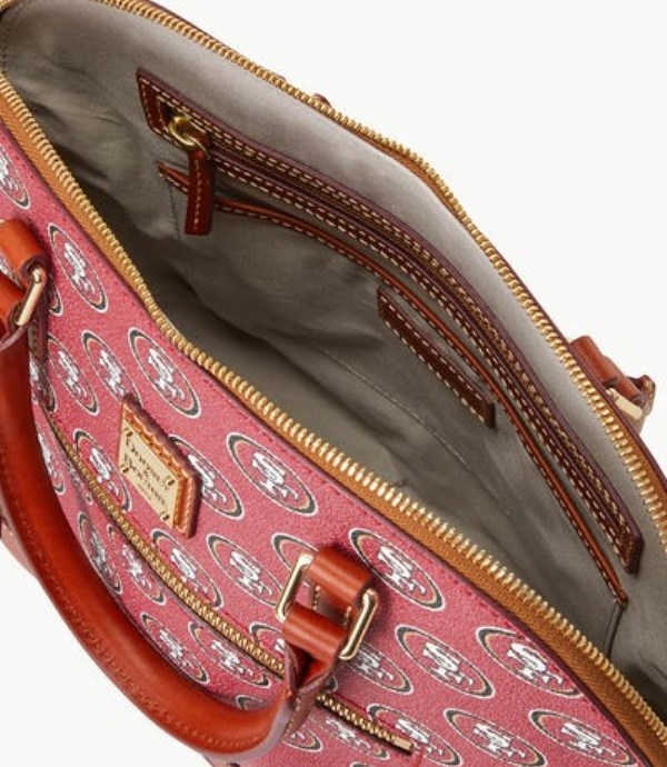 Red Dooney And Bourke NFL 49ers Domed Zip Women's Satchel Bags | 58PHXBTSV