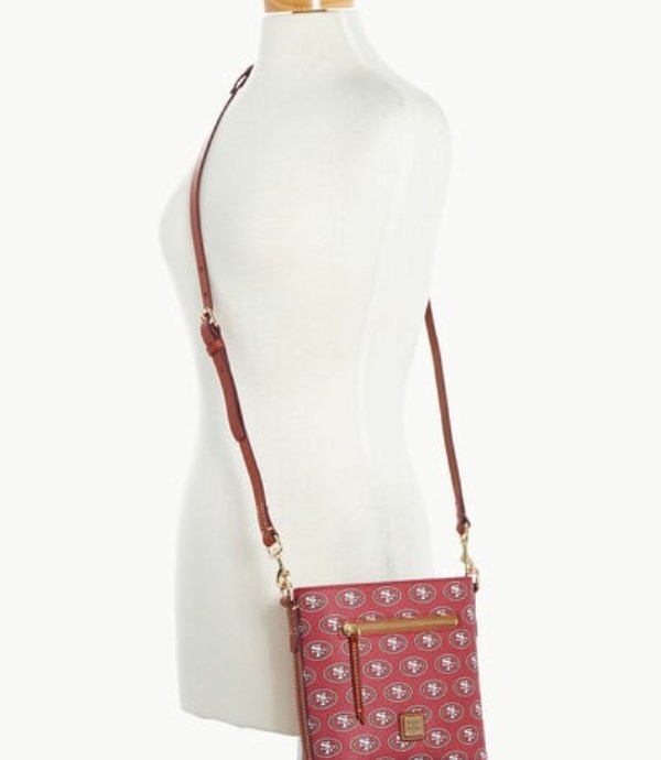 Red Dooney And Bourke NFL 49ers Small Zip Women's Crossbody Bags | 50NZUEQSV