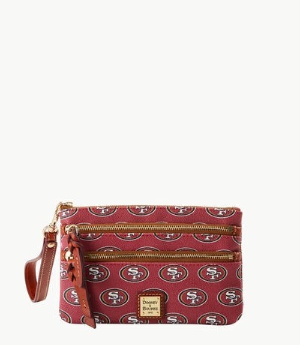 Red Dooney And Bourke NFL 49ers Triple Zip Women\'s Wristlets | 47KZXSJID