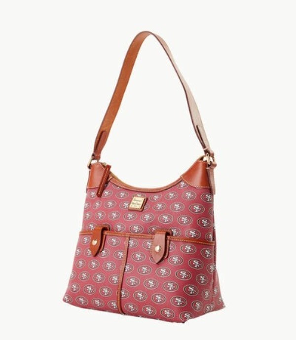 Red Dooney And Bourke NFL 49ers Zip Women's Hobo Bag | 61AYSDLMK