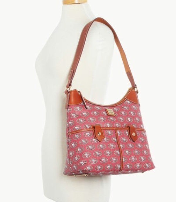 Red Dooney And Bourke NFL 49ers Zip Women's Hobo Bag | 61AYSDLMK