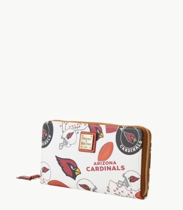 Red Dooney And Bourke NFL Az Cardinals Large Zip Around Women's Wristlets | 57CNFSGIW