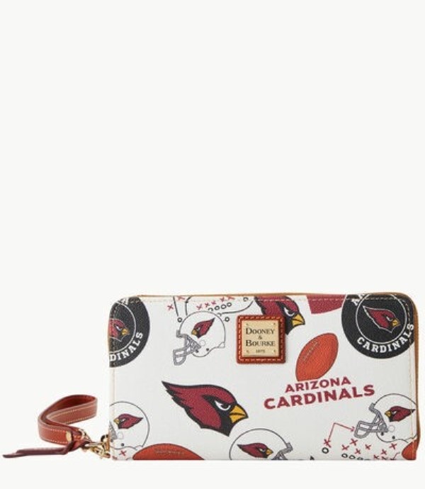 Red Dooney And Bourke NFL Az Cardinals Large Zip Around Women\'s Wristlets | 57CNFSGIW