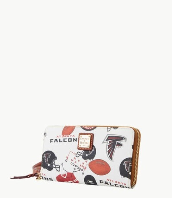 Red Dooney And Bourke NFL Falcons Large Zip Around Women's Wristlets | 02EMNQKYC