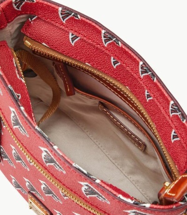 Red Dooney And Bourke NFL Falcons Small Zip Women's Crossbody Bags | 36MEXOFRU