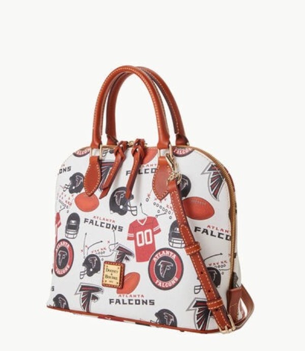 Red Dooney And Bourke NFL Falcons Zip Zip Women's Satchel Bags | 73KTZOQBX