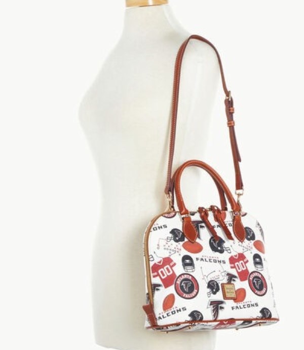 Red Dooney And Bourke NFL Falcons Zip Zip Women's Satchel Bags | 73KTZOQBX