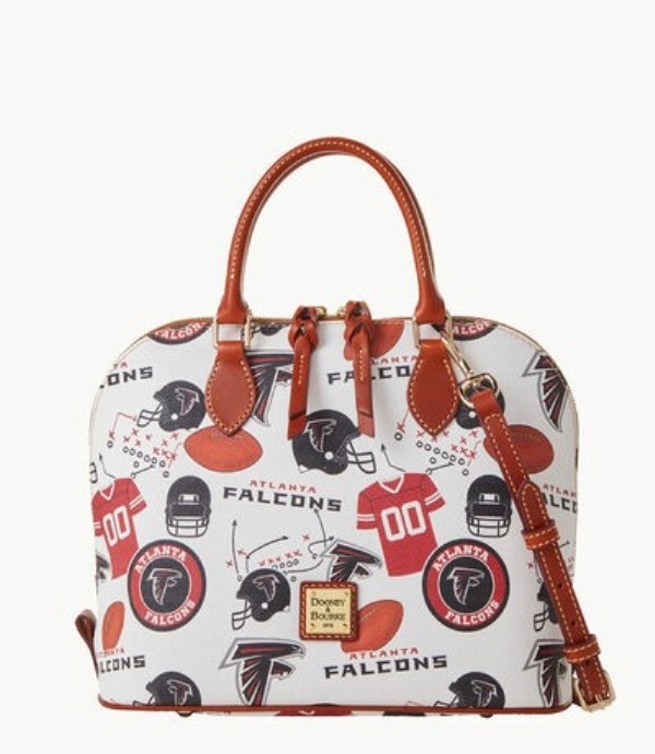 Red Dooney And Bourke NFL Falcons Zip Zip Women\'s Satchel Bags | 73KTZOQBX