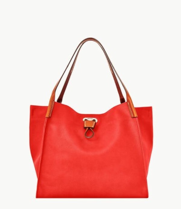 Red Dooney And Bourke Oncour Roux Pebble Full Up Women's Shoulder Bags | 72DQZYHXJ