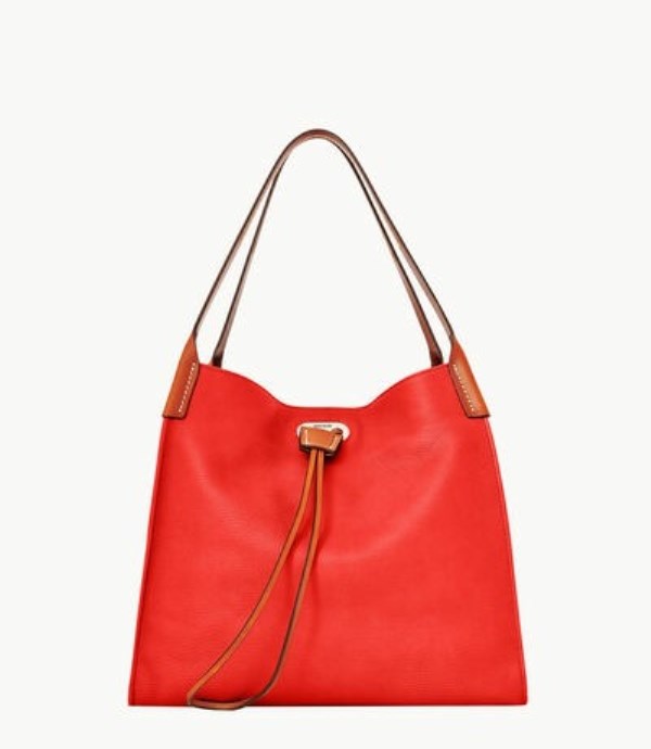 Red Dooney And Bourke Oncour Roux Pebble Full Up Women\'s Shoulder Bags | 72DQZYHXJ