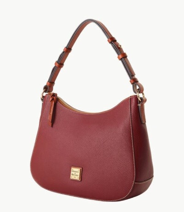 Red Dooney And Bourke Pebble Grain Kiley Women's Hobo Bag | 59ULMBOHA