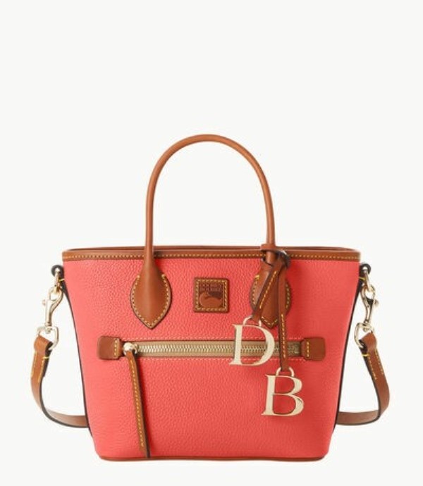 Red Dooney And Bourke Pebble Grain Small Handle Women\'s Tote Bags | 37HWBYUOQ