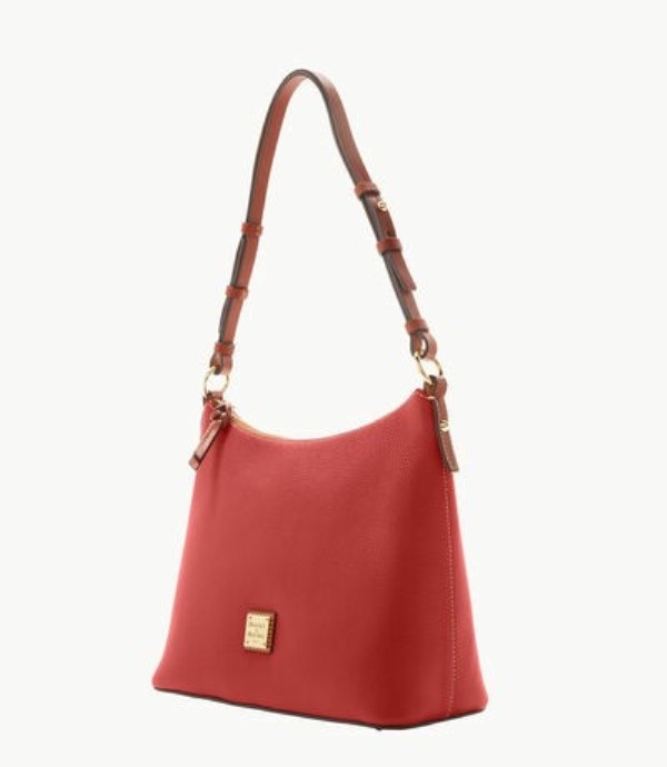 Red Dooney And Bourke Pebble Grain Women's Hobo Bag | 10JWZVBLO