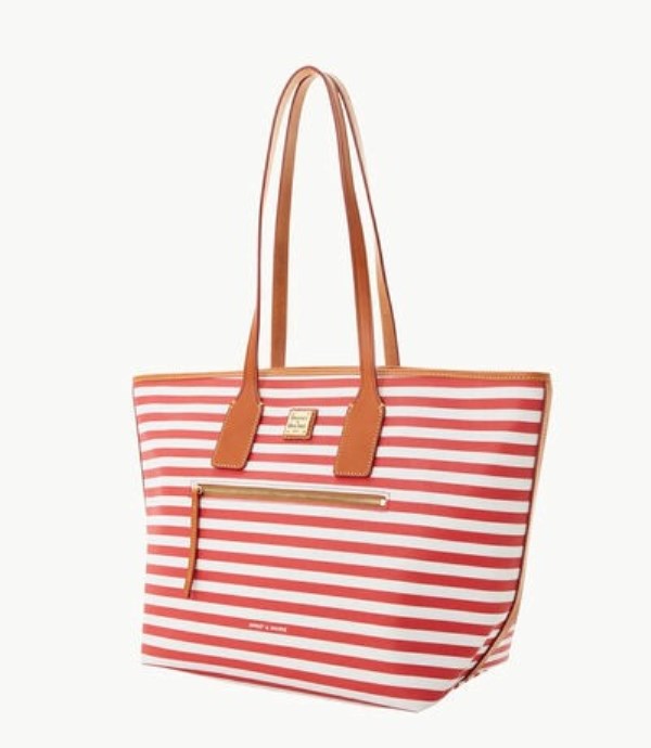 Red Dooney And Bourke Sullivan Coated Cotton Women's Tote Bags | 39ANVIYJW