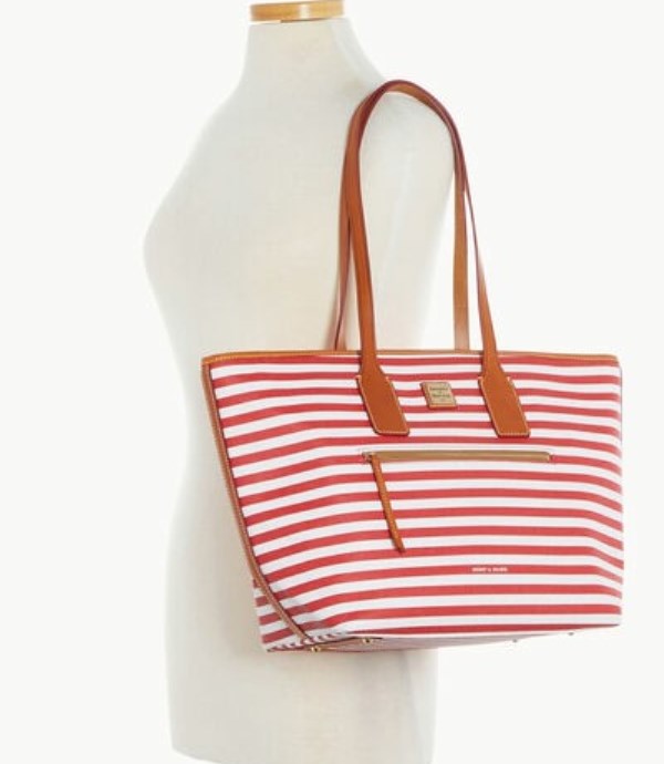 Red Dooney And Bourke Sullivan Coated Cotton Women's Tote Bags | 39ANVIYJW